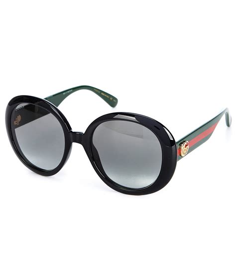 gucci glasses round frame|gucci 55mm round sunglasses.